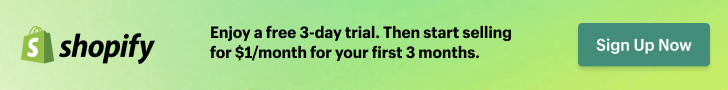 Shopify offer – 3-day free trial and $1 per month for 3 months to start your online store