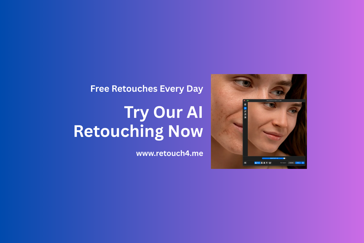 Retouch4me AI photo retouching software – Get 25% OFF for photographers and creators.